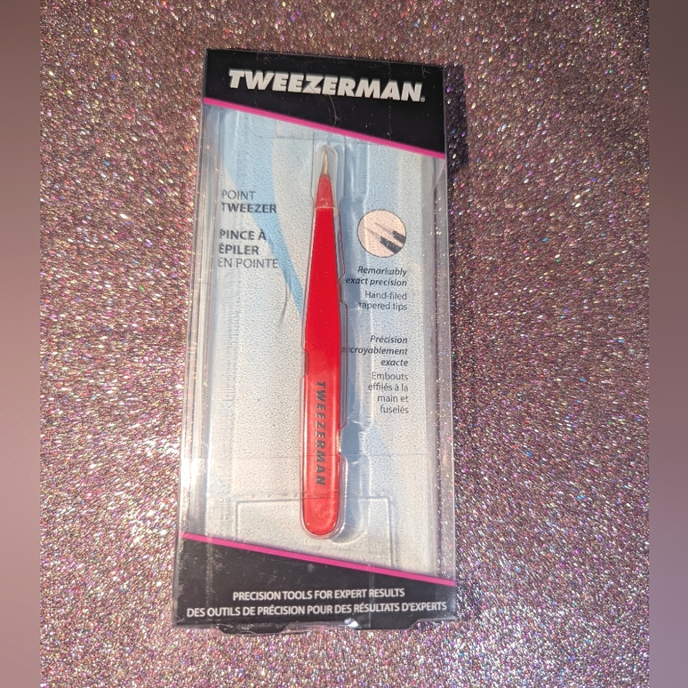 Tweezerman Signature Red Point Tweezer FULL SIZE